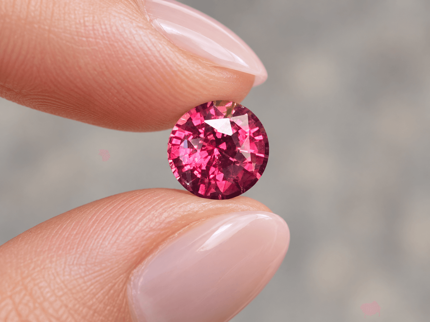 Pinkish Red Garnet - 1.85 ct Pinkish Red / Raspberry Red Round Faceted Round Cut Ceylon Gemstone from Sri Lanka (LG-304) Pinkish Red Garnet - 1.85 ct Pinkish Red / Raspberry Red Round Faceted Round Cut Ceylon Gemstone from Sri Lanka (LG-304)